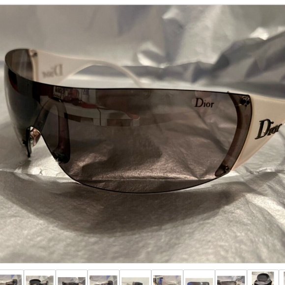 Vintage DIOR SKI 5 WRAP AROUND SHIELD SUNGLASSES+ CASE Galliano Y2K 90s 00s RARE - Picture 5 of 14